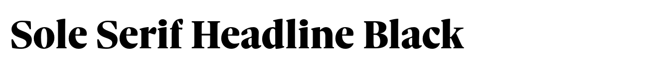 Sole Serif Headline Black image